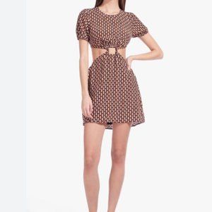 STAUD Epona Cutout Mini Dress